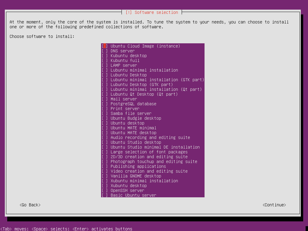 Software selection