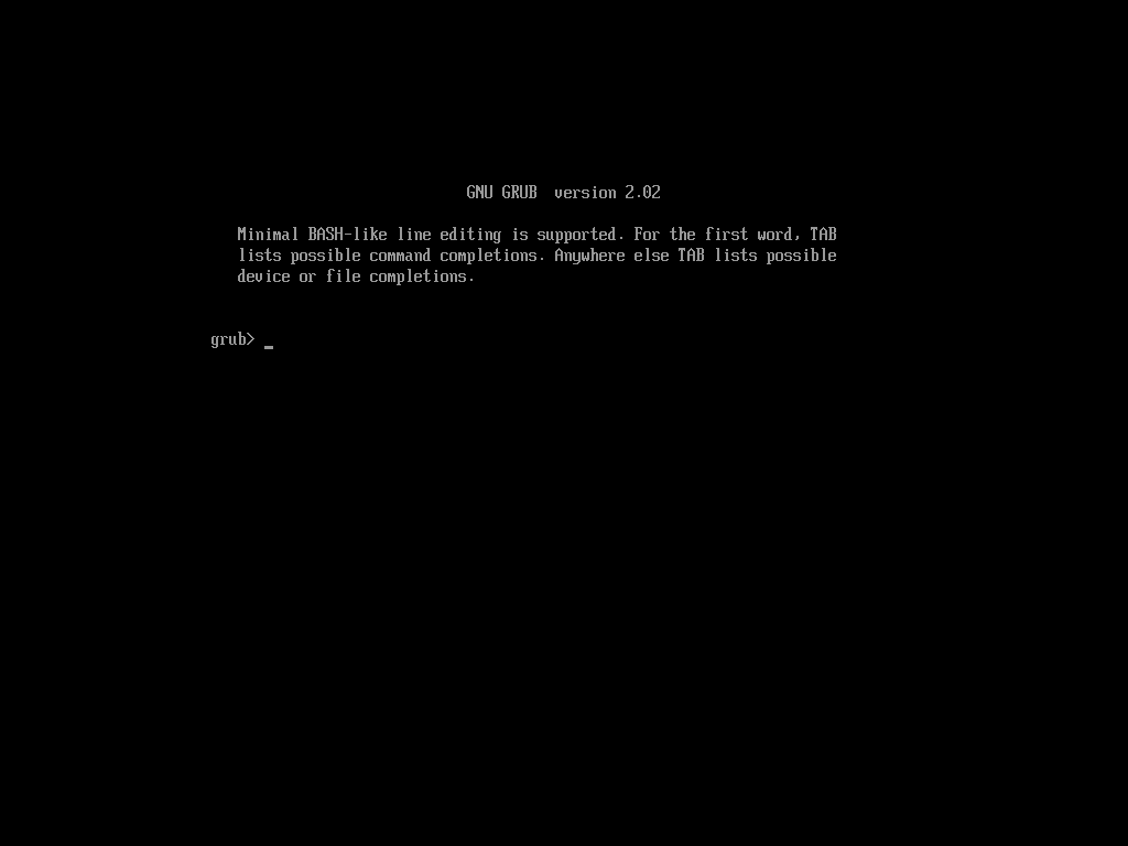 GRUB Terminal